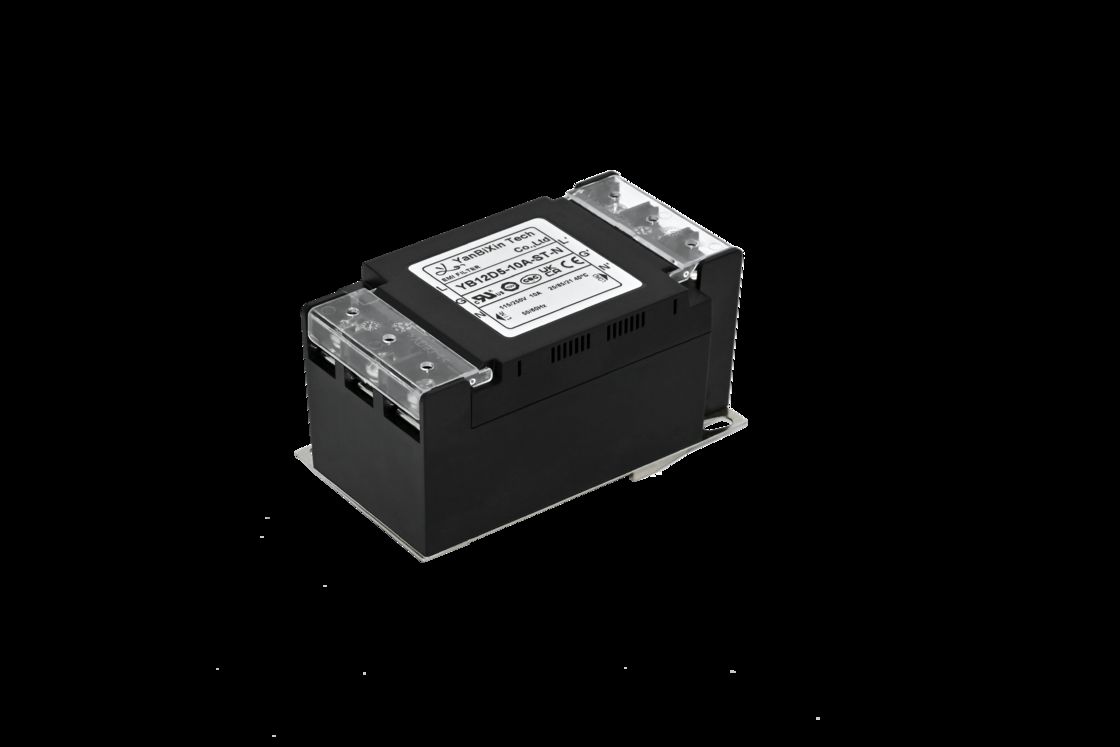 فیلتر تک فاز امن پلاستیکی EMI/EMC فیلتر با پوشش بلوک ترمینال