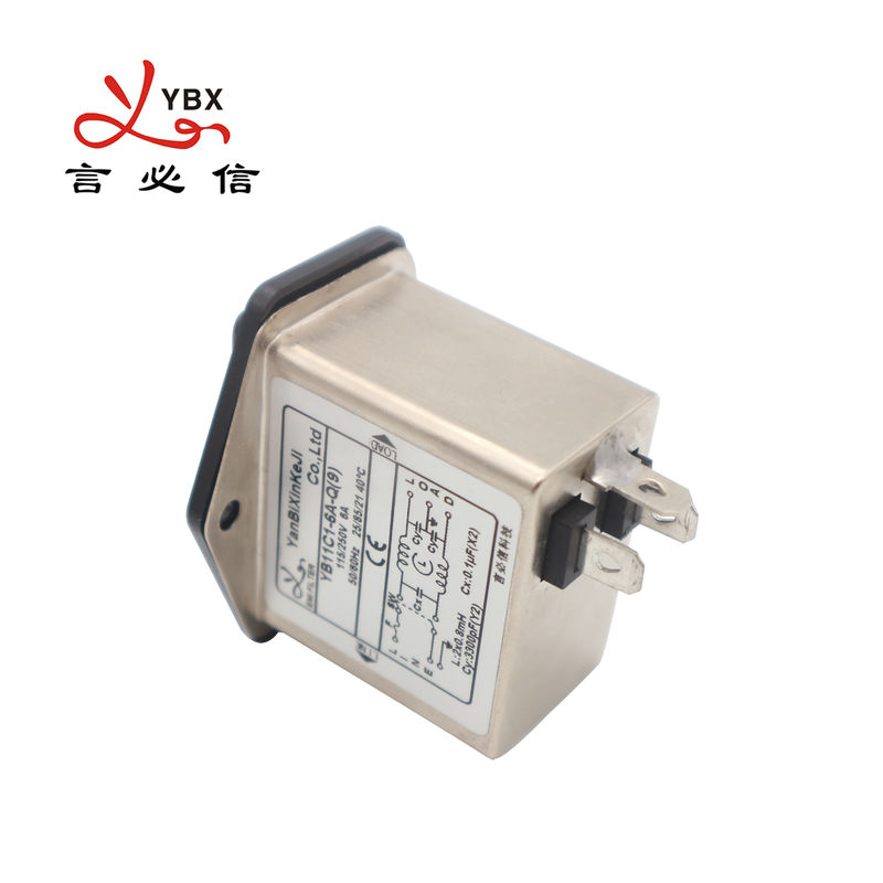 YB11C1 سوکت IEC فیلتر EMI سه در یک فیلتر برق برای تجهیزات پزشکی
