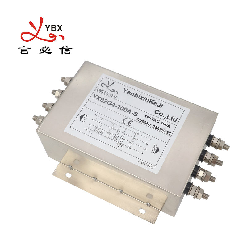 YX92G4 فیلتر EMI سه فاز با جریان بالا فیلتر سرکوب EMI چهار خط برای SMPS